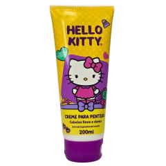 Creme Para Pentear Para Cabelos Finos e Claros Hello Kitty Cia. da Natureza 200ml