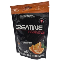 Creatina em Pó Turbo Sabor Laranja Black Skull 300g Refil
