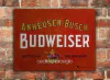 Chapa rústica cerveza Budweiser