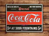 Chapa rústica Coca Cola