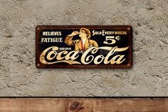 Chapa rústica Coca Cola - comprar online