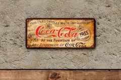 Chapa rústica Coca Cola - comprar online