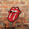 Chapa rústica Rolling Stones Lengua