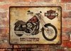 Chapa rústica Harley Davidson