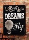 Chapa rústica Let your dreams fly - comprar online
