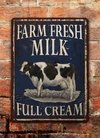 Chapa rústica Farm fresh milk - comprar online