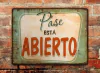 Chapa rústica pase está abierto - comprar online