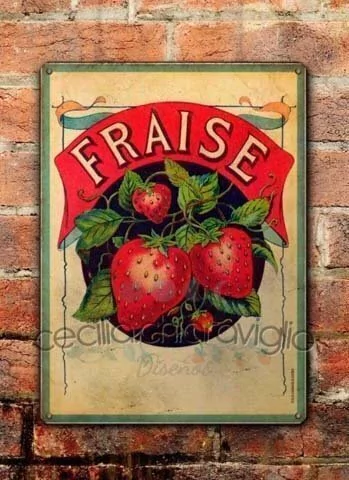 Chapa rústica Fresas - comprar online
