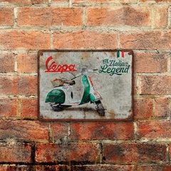 Chapa rústica Vespa