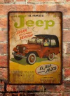 Chapa rústica Jeep convertible JA-3CB - comprar online