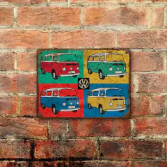 Chapa rústica Volkswagen Combi Wagon Pop