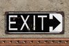 Chapa cartelito: Exit - comprar online