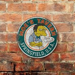 Chapa rústica Los Simpson Moe's Tavern