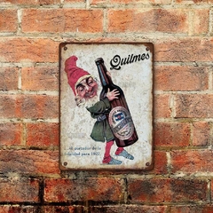 Chapa rústica cerveza Quilmes 1927