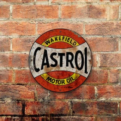 Chapa rústica Castrol