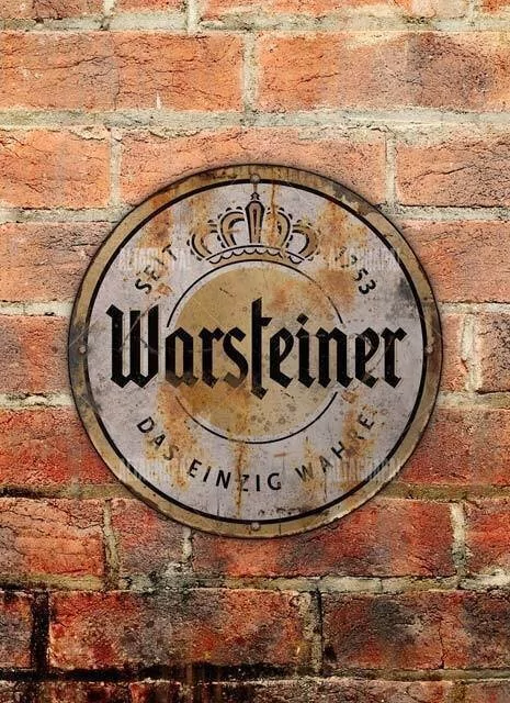 Chapa rústica Warsteiner