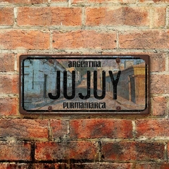 Chapa rústica Patente Argentina Jujuy Purmamarca