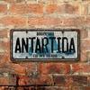 Chapa rústica Patente Argentina Antártida