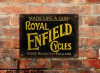 Chapa rústica Royal Enfield Cycles