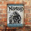 Chapa rústica Norton Motorcycle