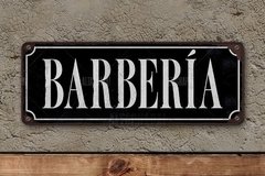 Chapa cartelito: Barbería - comprar online