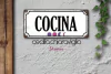 Chapa cartelito: Cocina