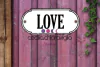 Chapa cartelito: Love