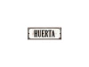 Chapa rústica Cartelito Huerta 28x10cm