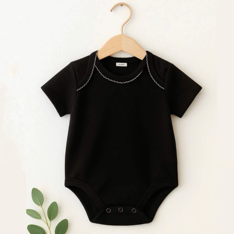 Bodie Negro - Picot blanco - comprar online