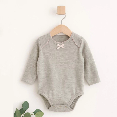 Bodie gris - picot rosa - comprar online