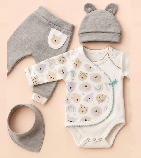 Conjunto Arco iris- bodie manga corta - bandana - comprar online