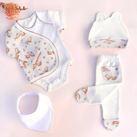 Conjunto Bambi- bodie MANGA CORTA - bandana - comprar online