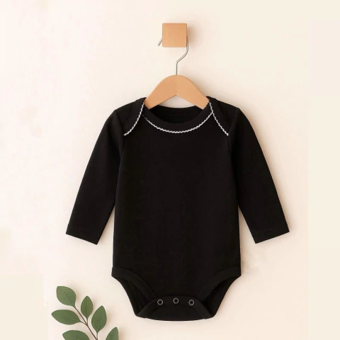 Bodie Negro - Picot blanco - comprar online