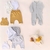 Conjunto Osito dulce de leche+ conjunto rayado gris+ dos bodies + enterito + bandana