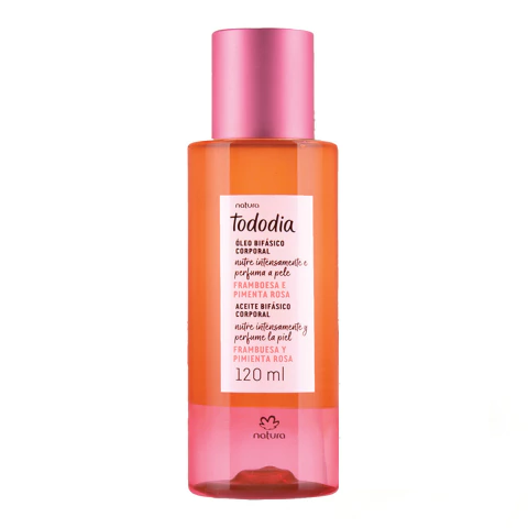 ACEITE BIFÁSICO CORPORAL FRAMBUESA Y PIMIENTA ROSA TODODIA