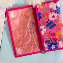 Neceser magnolias fucsia - comprar online