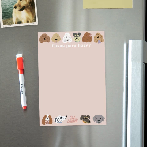Anotador magnético caritas perritos - comprar online