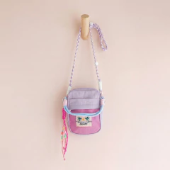Carterita color block lila - comprar online
