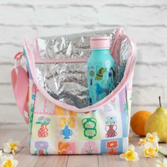 Lunchera grande flores retro - comprar online