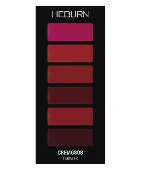 PALETA DE LABIALES x 6 - Heburn