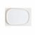 Bandeja Sushi Blanca con Borde Beige 29x21 cm (0511493)