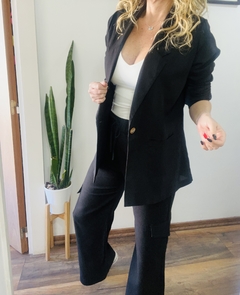 Traje Blazer ➕ Pantalon cargo lino