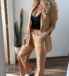 Imagen de Traje Blazer ➕ Pantalon cargo lino