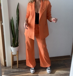 Traje Blazer ➕ Pantalon cargo lino - comprar online