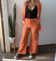Imagen de Traje Blazer ➕ Pantalon cargo lino