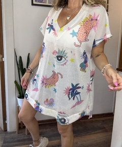 Remera Calada sublimada ojo