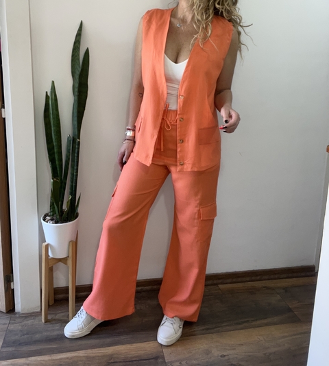 Traje Chaleco ➕ pantalon cargos