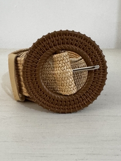 Cinturón yute tostado
