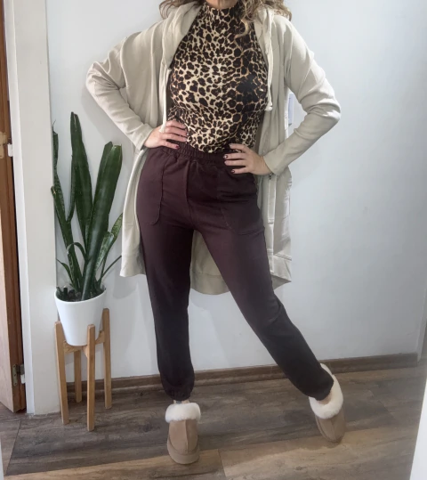 Jogger calentito liso - ANIMAL PINK