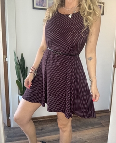 Vestido Isabella lunares corto